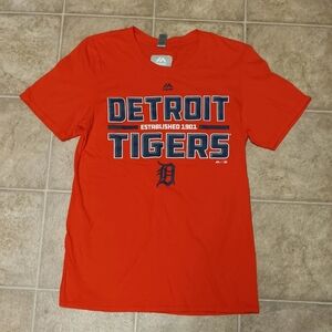 Majestic Orange Detroit Tigers Tee